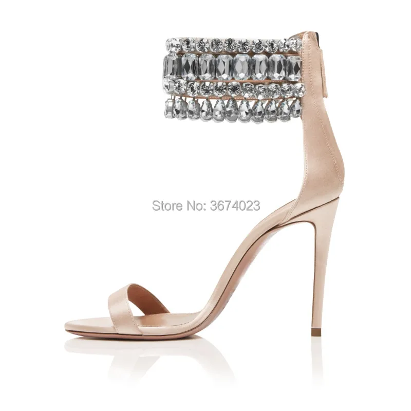 Aquazzura-Heels-Gem-palace-sandal-105-Powder-pink-Satin-Left