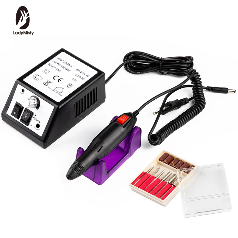 

Electric Nail Drill Machine Apparatus For Manicure Gel Cuticle Remover Milling Drill Bits Set 20000RPM Pedicure Polish Machine