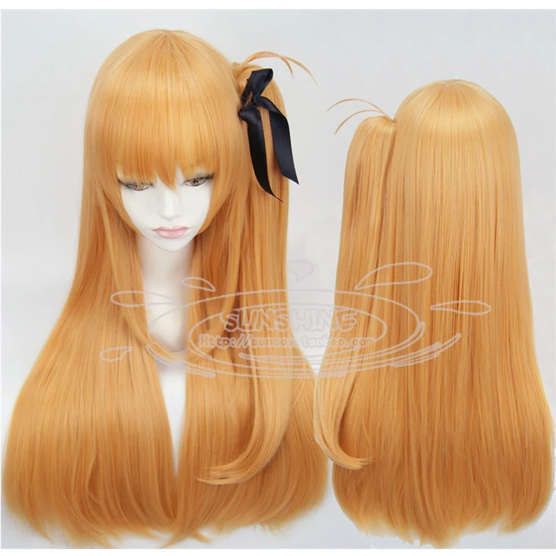 

Charlotte Misa Kurobane Cosplay Wig Lolita Blonde Long Straight Hair Heat Resistence Fiber Halloween Party Wigs