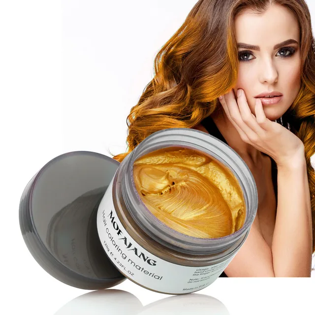 Mud Hair Dye Hair Color Wax Molding Hair Styling Coloring Paste Grandma