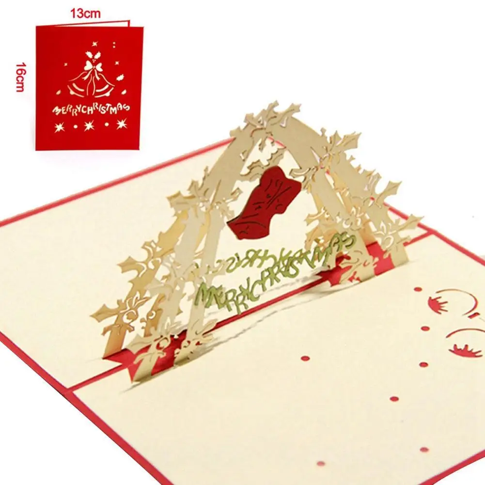  Creative 3D Up Tulips Flowers Greeting Card Christmas Birthday New Year Invitation Drop shipping - 32903940674