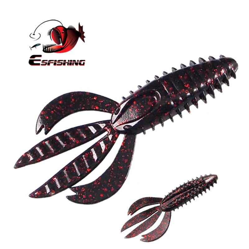 

ESFISHING Fishing Soft Lures Bait Skeet Pit Boss 5pcs 110mm Tackle Troll Silicone Bait Pesca Soft Trout Lure Isca Artificial