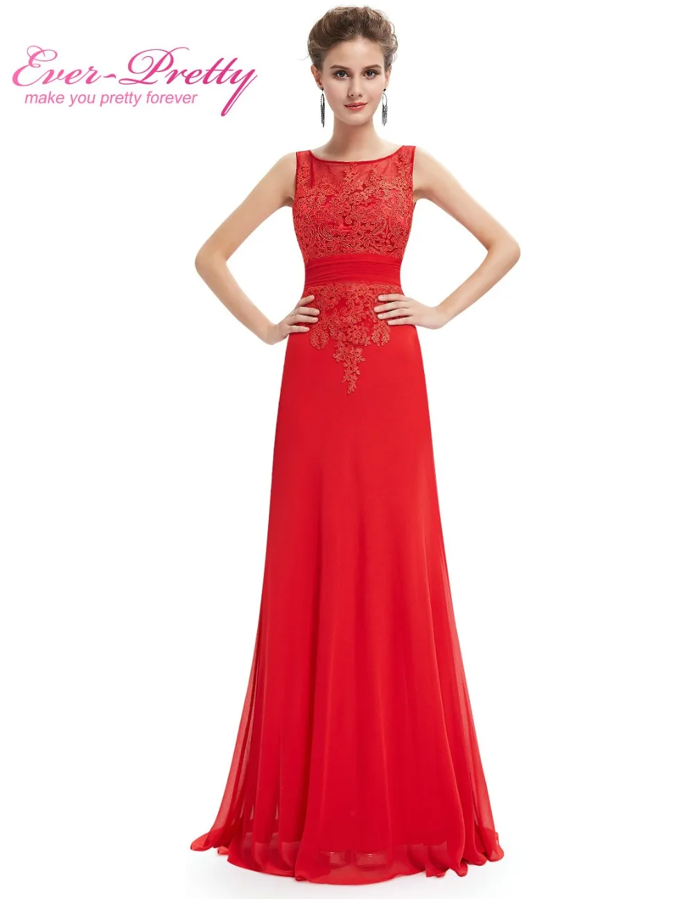 Buy Long Red Evening Dress Ever Pretty HE08763VE Real