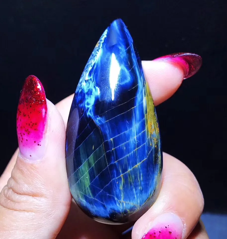 

Genuine Natural Blue Pietersite Pendant For Woman Man Gift 57x26x12mm Bead From Namibia Fashion Jewelry Pendant AAAAA