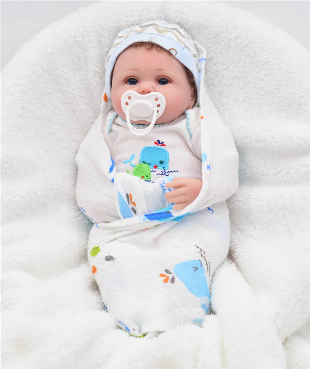 

NPK soft 40cm DIY Toy Baby Doll 3/4 Silicone bebe Reborn princess Dolls mini Menina Brinquedo Children interactive Gifts bebek