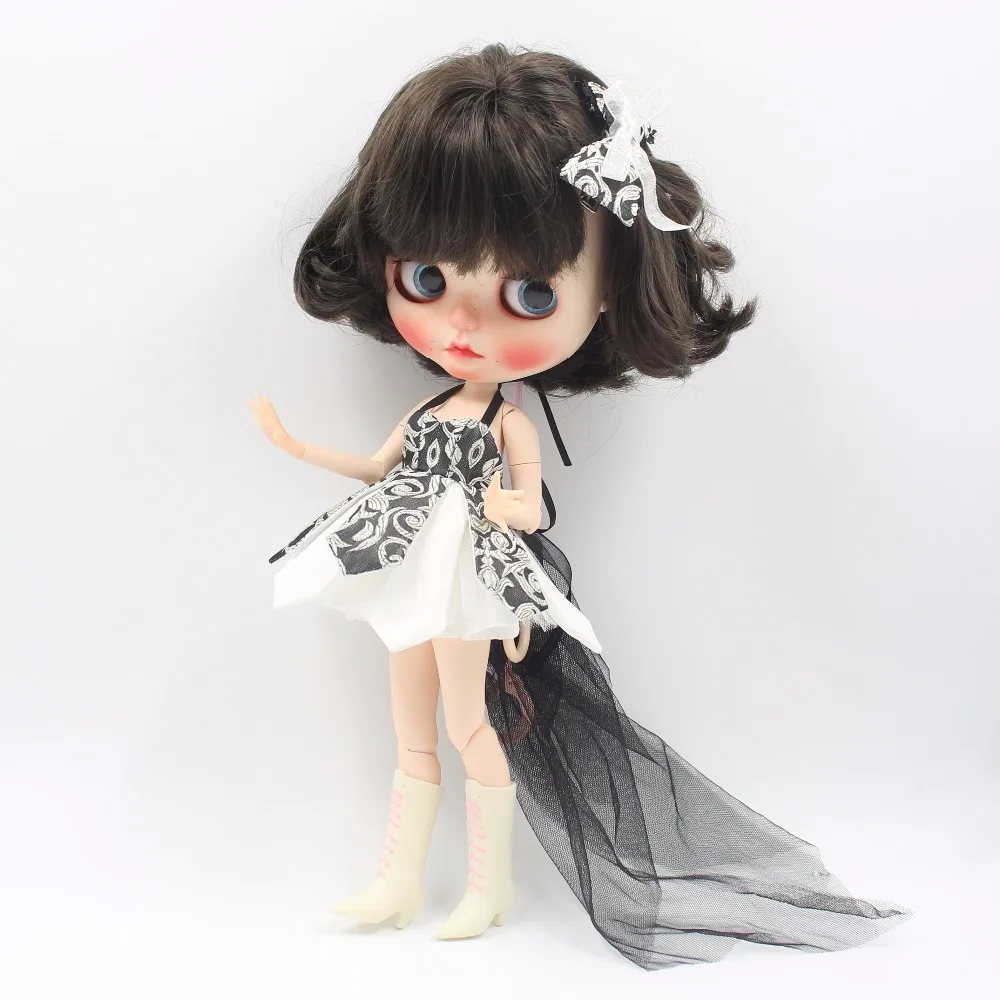Ледяной DBS Blyth Кукольное платье с кружевным бантом костюм смокинг|blythe doll dress|doll