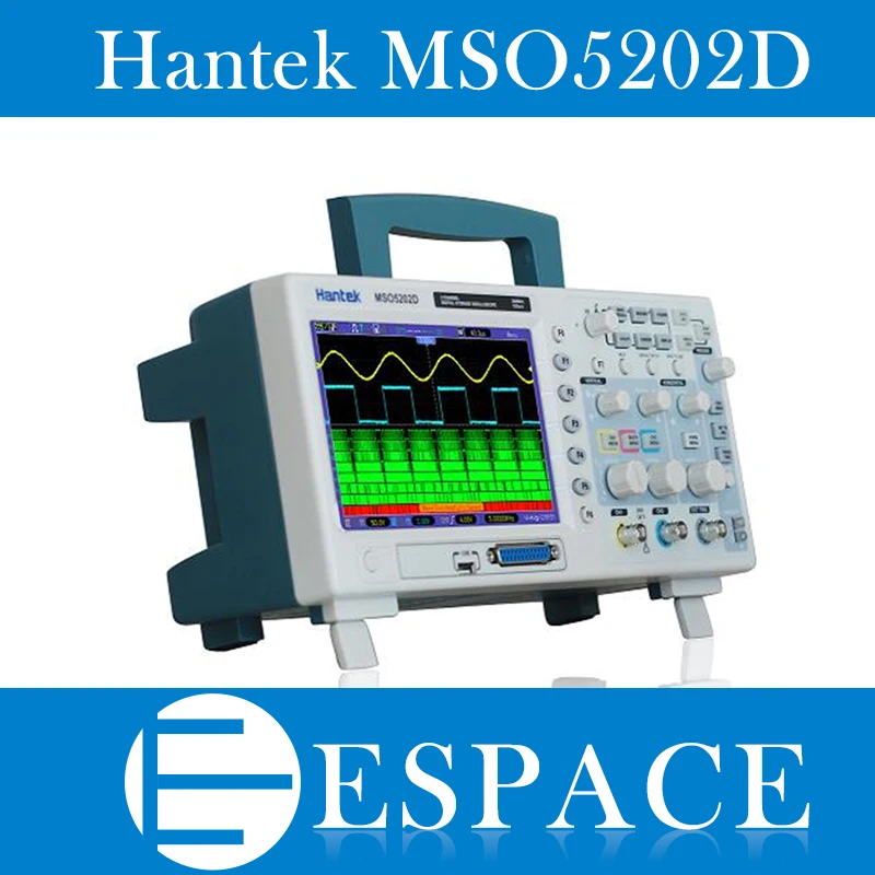 Hantek MSO5202D 200 МГц 2 канала 1GSa/s осциллограф и 16 каналов логический анализатор 2в1 USB, 800x480