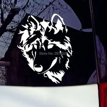 

10 x Newest Style Wolf Totem Car Creative Decorative Auto Decal Cartoon Car Reflective Sticker Car Body Decal Pattern Vinyl