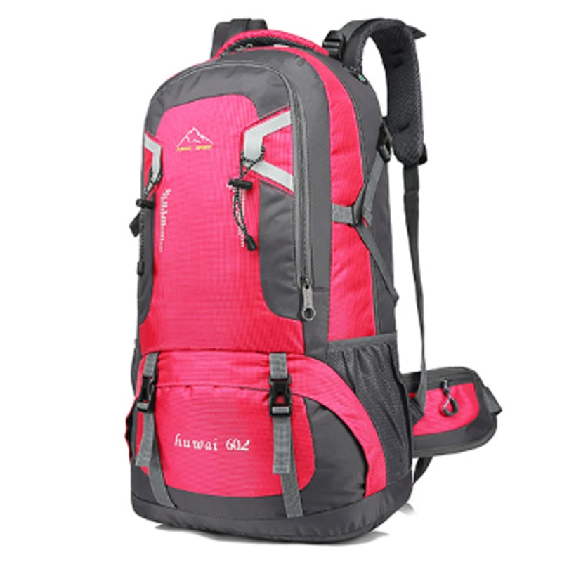 Litthing 60L/40L мужской рюкзак, рюкзак с подзарядкой через usb, школьный рюкзак для подростков, рюкзаки для путешествий, женские рюкзаки, сумка для улицы - Цвет: pink 60L