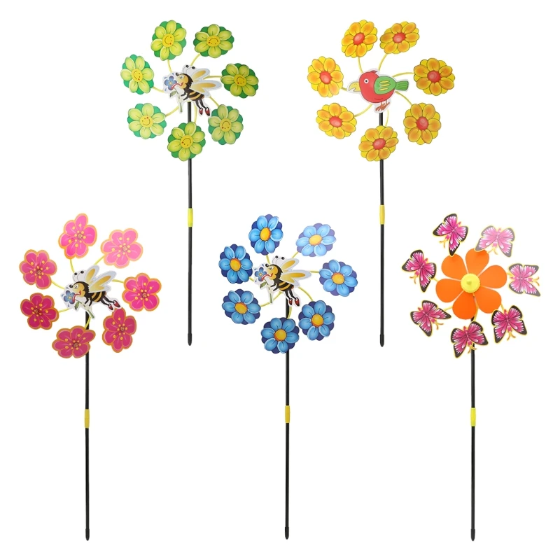 

3D Cute Animal Insect Bird Windmill Wind Spinner Whirligig Yard Garden Decor Toy