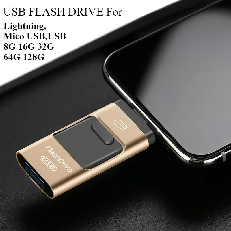 OTG Adapter U Disk USB Flash Drive for Iphone Ipad Lightning Micro