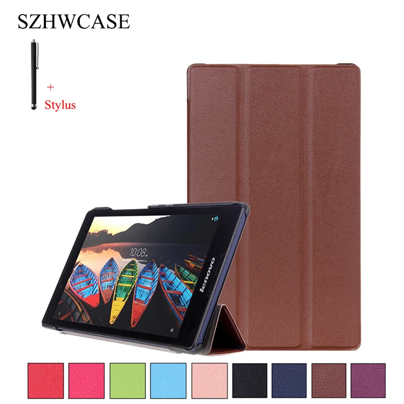 Для lenovo Tab 3 8 0 850F дюймов чехол для 2 A8-50 Tablet Капа Fundas Флип кожаный shell + стилус |