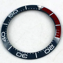 Парнис 38 мм синий керамический Безель вставкой корпуса 40 мм Механические Мужские наручные часы C03