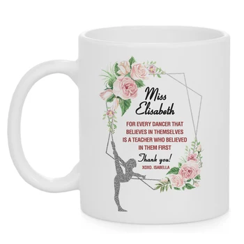 

Gift for Acro Teacher Personalized Coffee Cup Recital Gift End of the Year Dance Teacher Acro Gifts