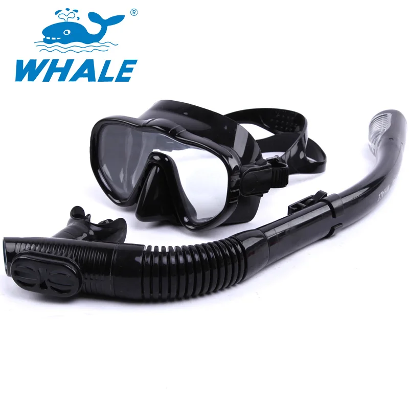 Whale Diving Glasses Snorkeling Equipment Scuba Diving Mask Snorkel fins set 