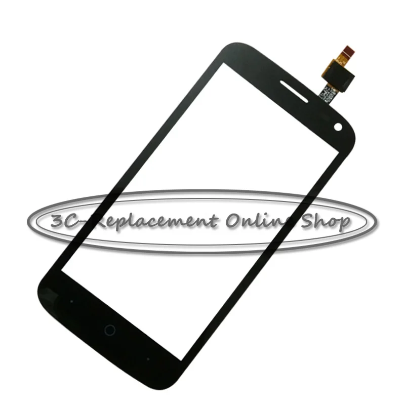 

Black/White Touch Screen For ZTE Blade Q Lux 3G 4G 4.5" Front Glass Digitizer Panel Sensor Glass Lens Replacement
