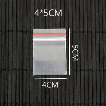 

300pcs/lot Plastic Bags 4x5cm Mini Clear Ziplock Zip Zipped Lock Reclosable Poly Bag Jewelry Accessories Charms Packaging Bags