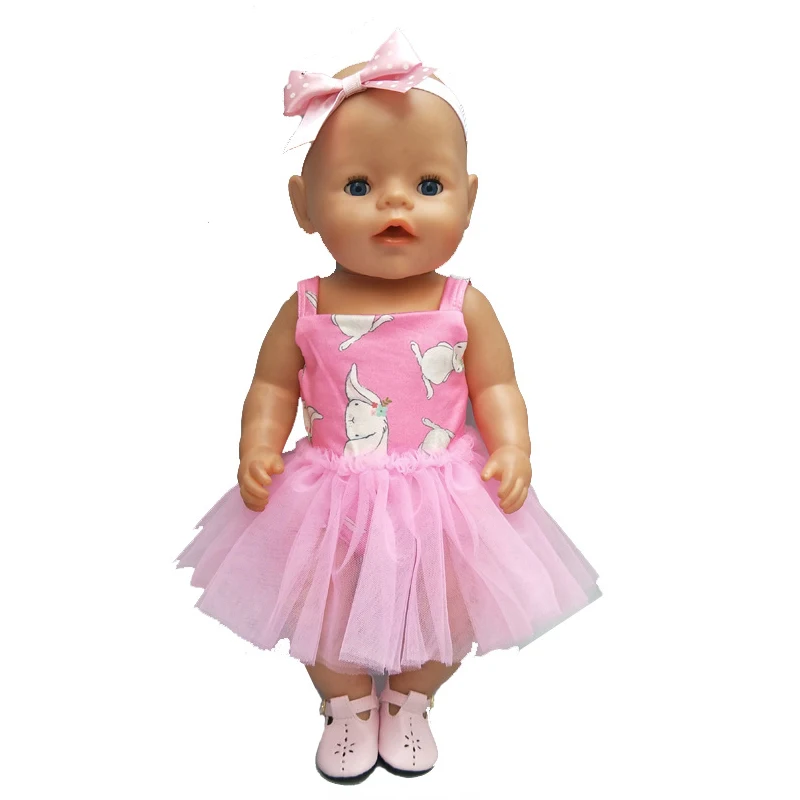 

Dress For 43cm doll Born 17inch Baby Dolls Clothes,Doll Accessories.