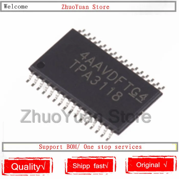 1 шт./лот новый оригинальный чип TPA3118 TPA3118D2DAPR TPA3118D2DAP HTSSOP32 SMD IC | Электроника