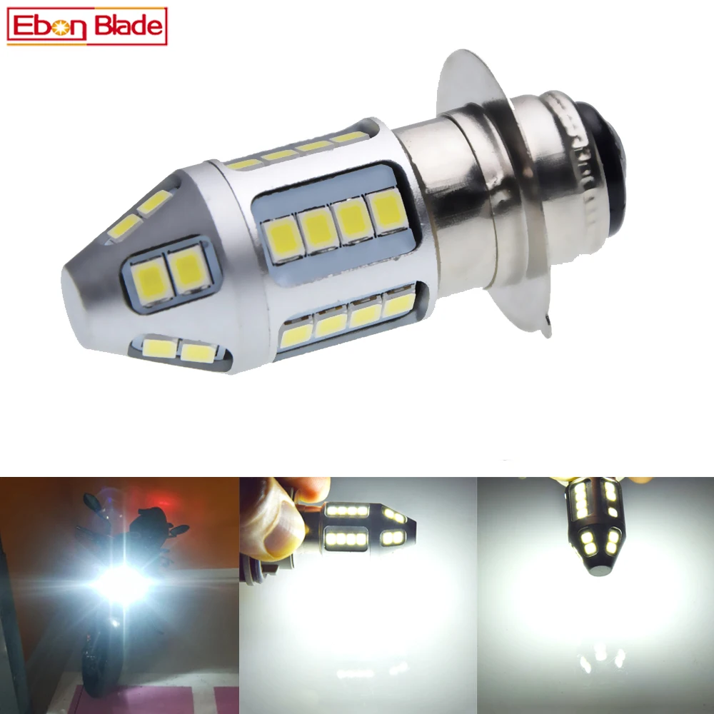 Светодиодная лампа 3030 30SMD P15D 25-1 H6M с двойной яркостью для мотоцикла мотора