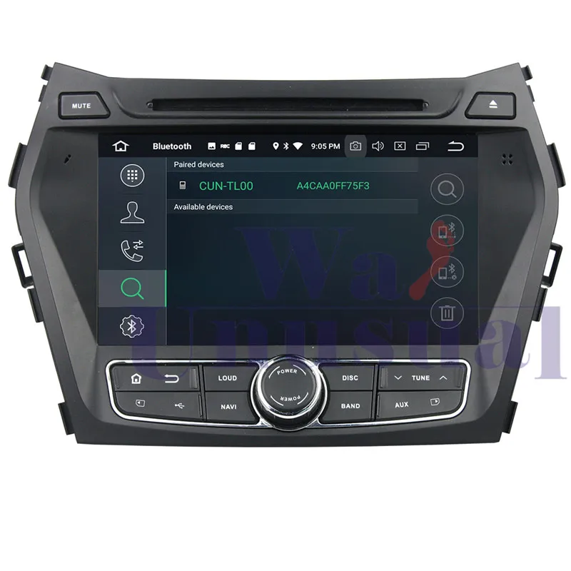 gps navigation with free maps For Hyundai Santa Fe 2013-2014