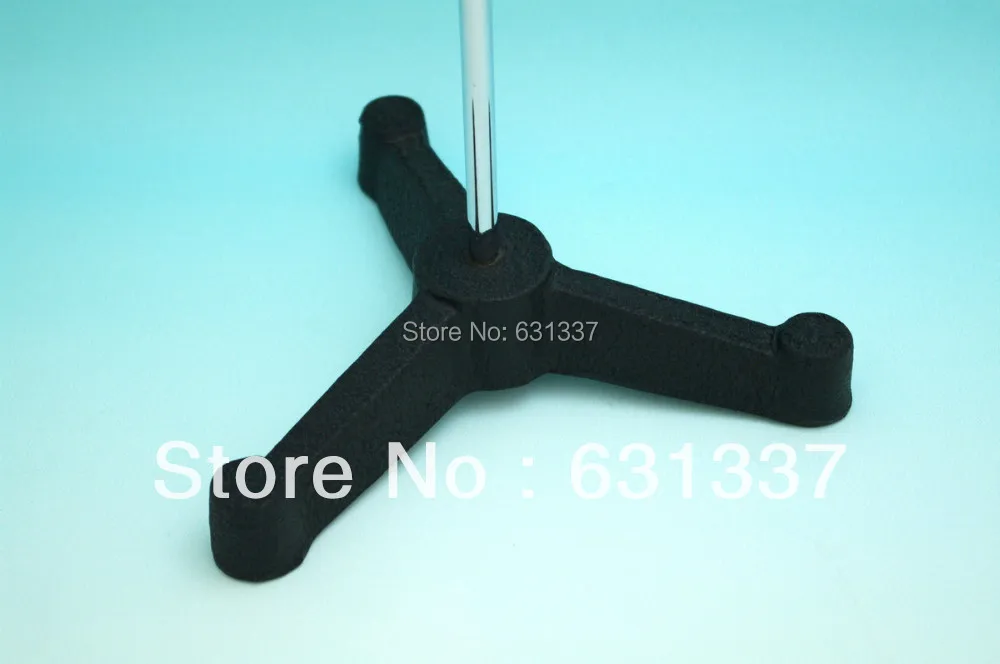 

Tripod Retort Stand Bases Black, 110mm Rod Dia 10x600mm ,Dimension Given Is Spread From Rod to Feet