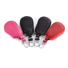 Автомобильный брелок из искусственной кожи для ключей, чехол на молнии для ключей, кошелек DOD886