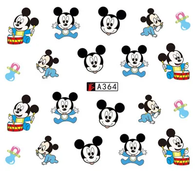 Nail sticker art decoration mickey mouse for kids slider adhesive Water Transfer decals manicure lacquer accessoires polish foil | Красота и