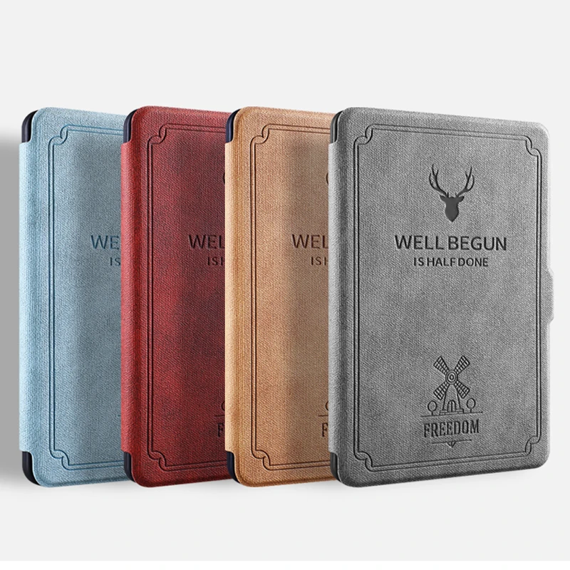 

New Case For Amazon Kindle Paperwhite 1/2/3 6" Soft Silicon Vintage E-book Cover For Kindle Paperwhite 3 Auto Sleep/Wake Up