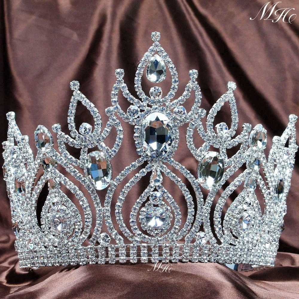 Wedding Bridal Crystal Rhinestone Silver Headband Crown Tiara Hair Jewelry Prom Wedding Bridal Crystal Rhinestone Silver Headband Crown Tiara Hair Jewelry Prom