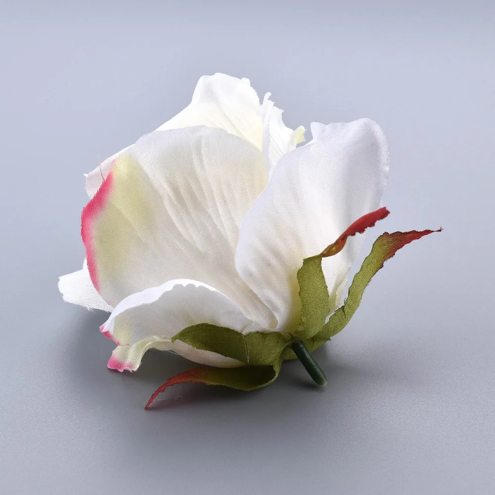 30 шт. большой шелк белые розы искусственные цветок голова для украшения свадьбы DIY ВЕНОК подарок Скрапбукинг большой искусственный цветок