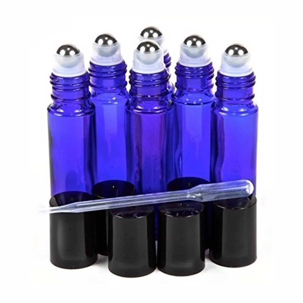 Buy 10 Pcs 10ML Refillable Empty Blue amber clear