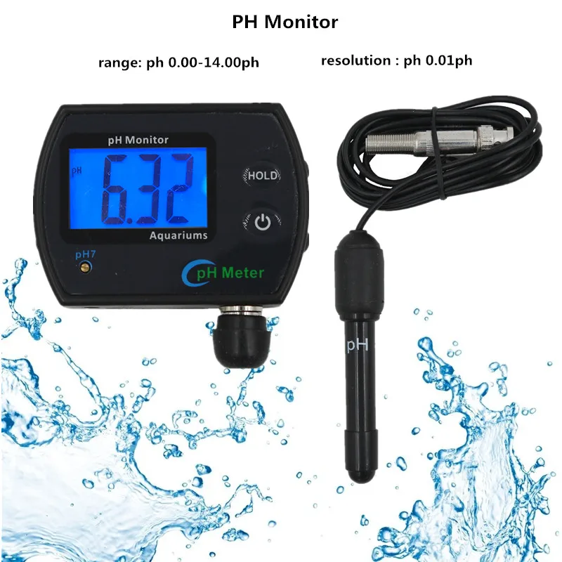 Comprar Medidor de PH portátil probador lápiz Digital preciso PH 990 de bolsillo acuario de orina de vino prueba de PH LCD con 30% de pantalla grande