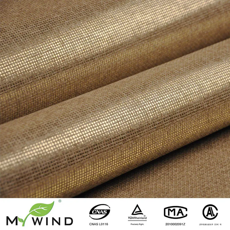 

promotion ligth gold beige grasscloth paper weave wall paper textured natural fabric wallpaper for living room home decoration