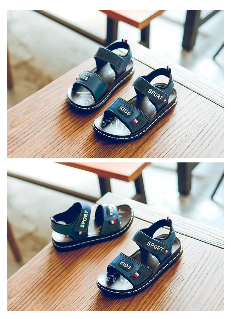 Детская обувь для мальчиков брендовые сандалии для начинающего ходить ребенка из натуральной кожи ортопедические спортивные сандалии для мальчиков детская повседневная обувь KS439