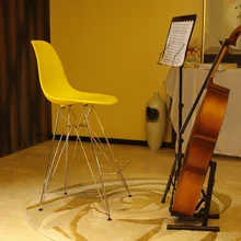 Современный классический дизайн модные Пластик Лофт Металлический Стальной барный стул табурет кухонная мебель Популярные счетчик табурет 1 шт