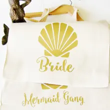 Набор на заказ 6 seashell пляжная сумочка подружки невесты сумки Свадебные Подарочные сумки мальчишник, девичник шампанского вечерние сумки