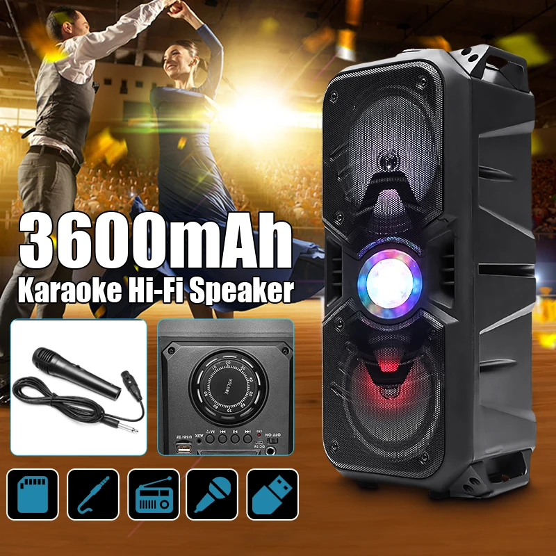 

Portable Bluetooth Speakers Wireless Loudspeaker Sound Music Bluetooth Version V2.1 Speaker With Microphone And Remote Control