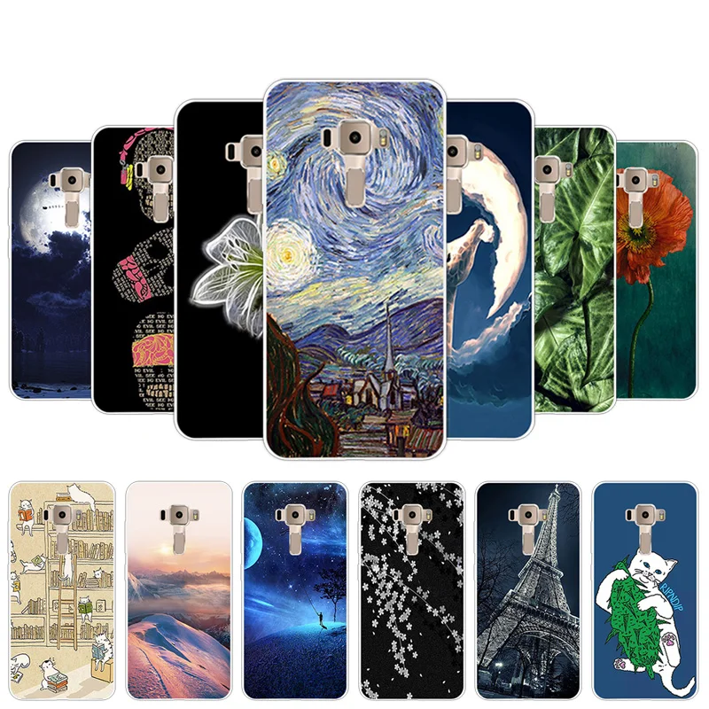 For Zenfone 3 ZE520KL TPU Slim Back Soft Silicone Coconut Cover 5.2 inch Asus Bags Cases | Мобильные телефоны и