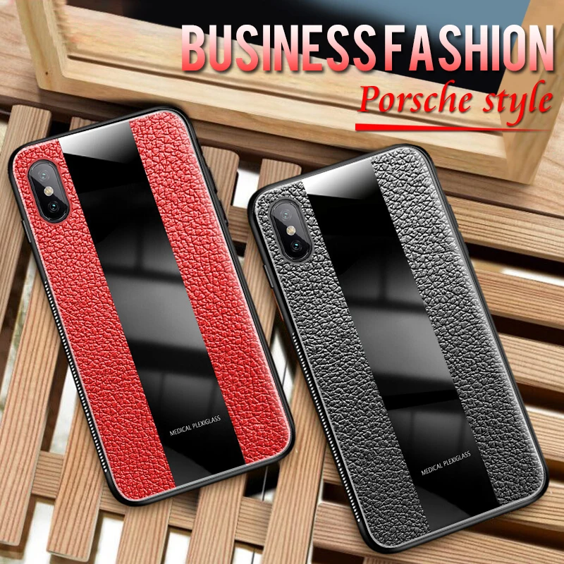 Для Iphone 6 6S 7 8 Plus роскошный Porsche стиль Жесткая задняя Мягкая силиконовая рамка для