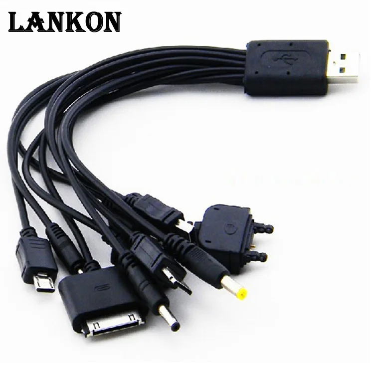 10 in 1 universal usb cables for mobile phones multi charger cable For