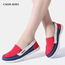 CAGILKZEL/Женская парусиновая обувь; женская повседневная обувь; женские мокасины без застежки; женская обувь на плоской подошве; tenis feminino zapatos de mujer