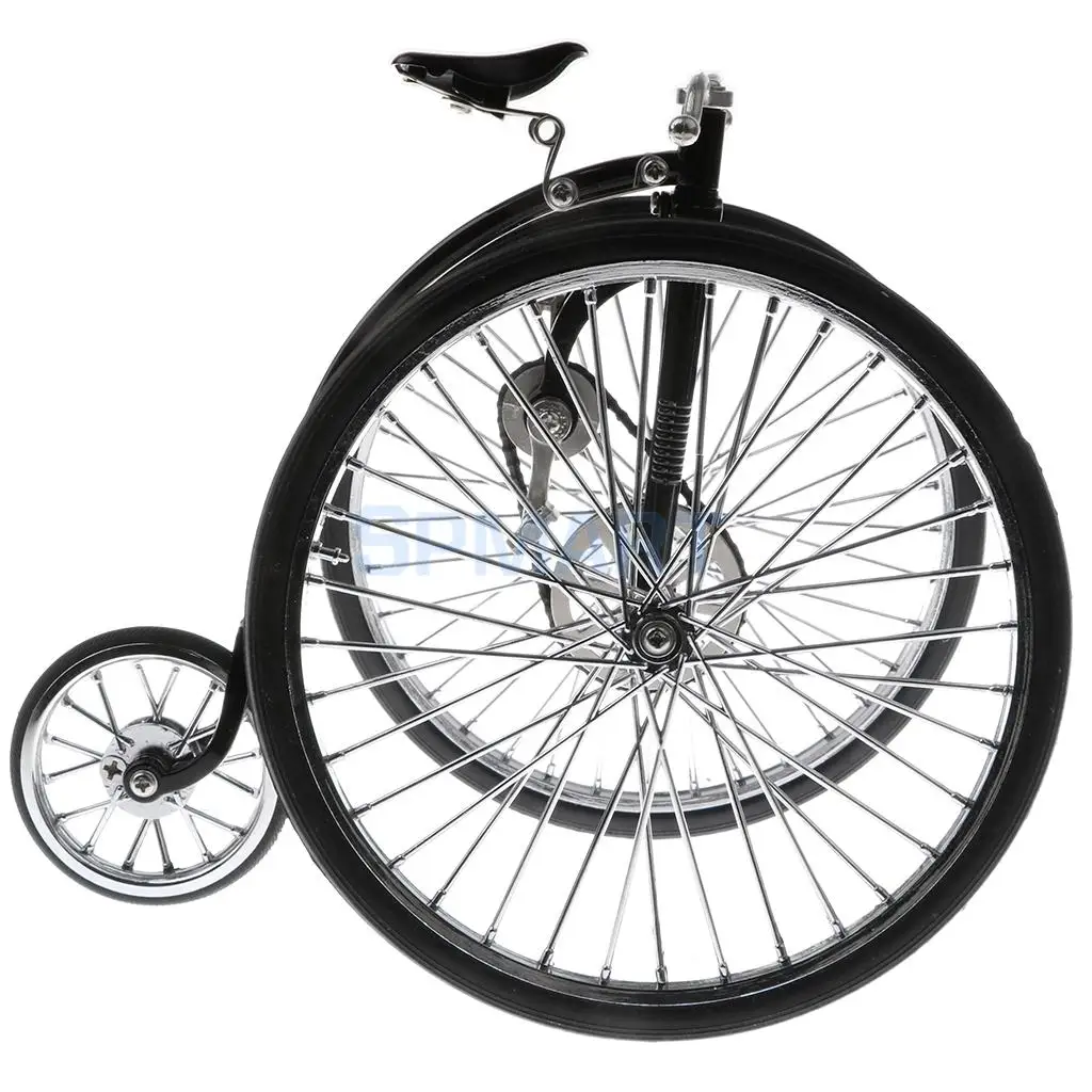 MagiDeal 1:10 Miniature Diecast Tricycle Bike with Real Brake Model Replica Bicycle Toy for Kids Children Adult Ornament