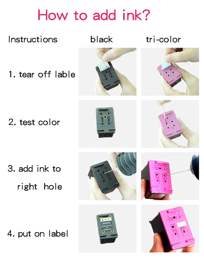 how to add ink