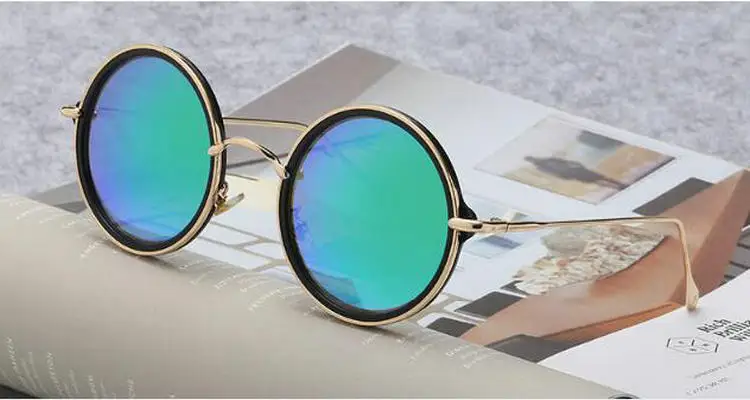 KKAPELUS Женские круглые солнцезащитные очки Модные красочные солнцезащитные очки