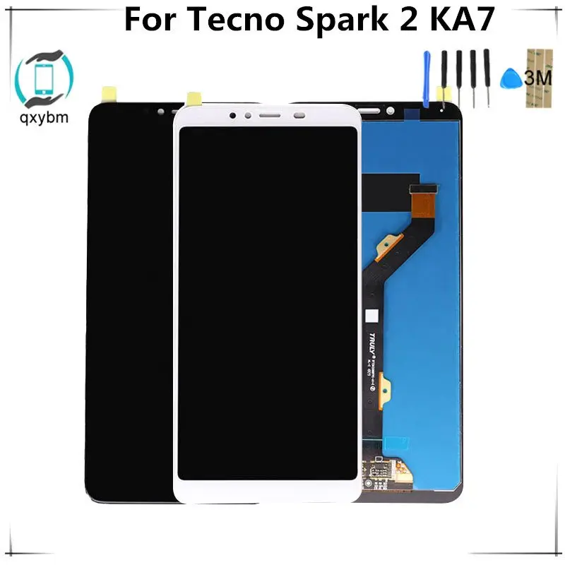 

For Tecno Spark 2 KA7 LCD with Touch Screen Digitizer Assembly 6 Inch For Tecno Spark 2 Screen Display