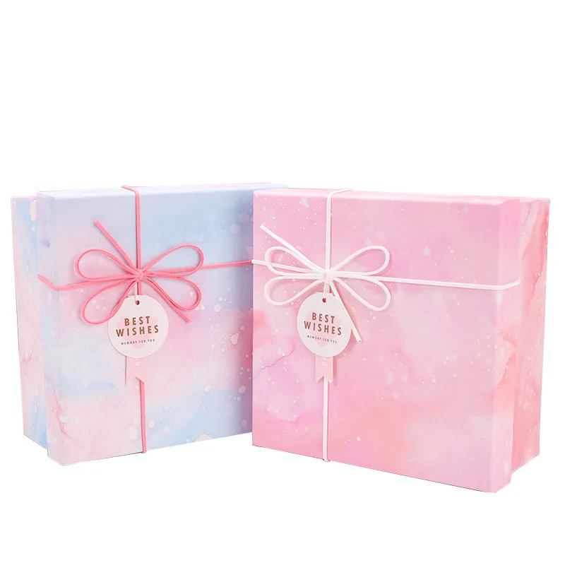 

3pcs/set Gradient gift box holiday party gift wedding gift storage carton flower gift box 2pcs 11%off