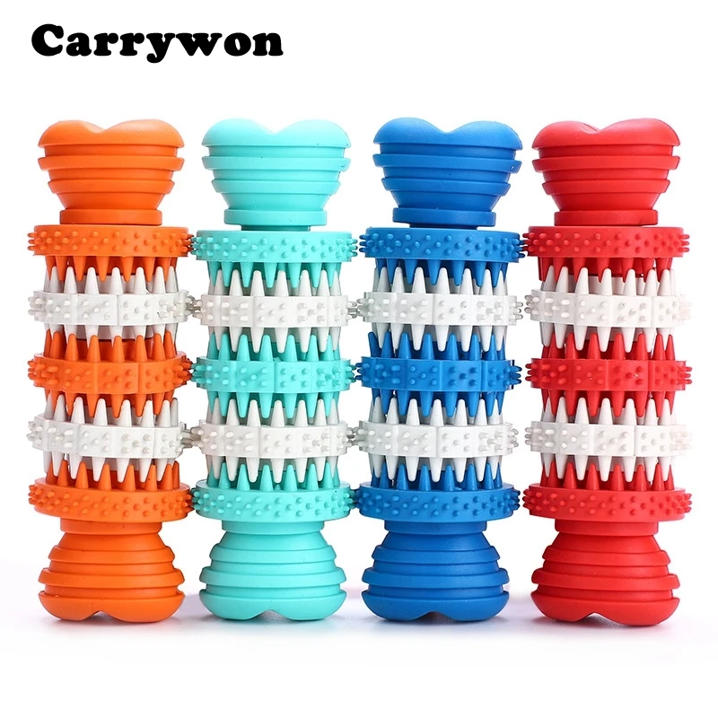 Carrywon Pets Dog Chew Toy Eco friendly Milk Rubber Dental Massaging