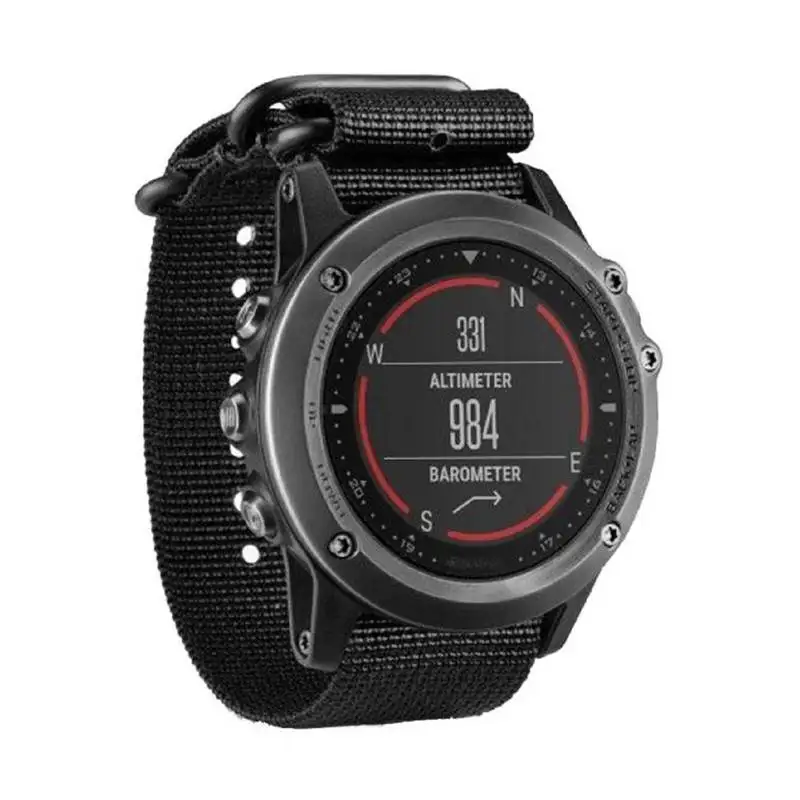 26 мм нейлоновый ремешок спортивные часы группа ремешок для Garmin Fenix 5X/Fenix 3/3 ч/D2/спуск Mk1 длинные браслет