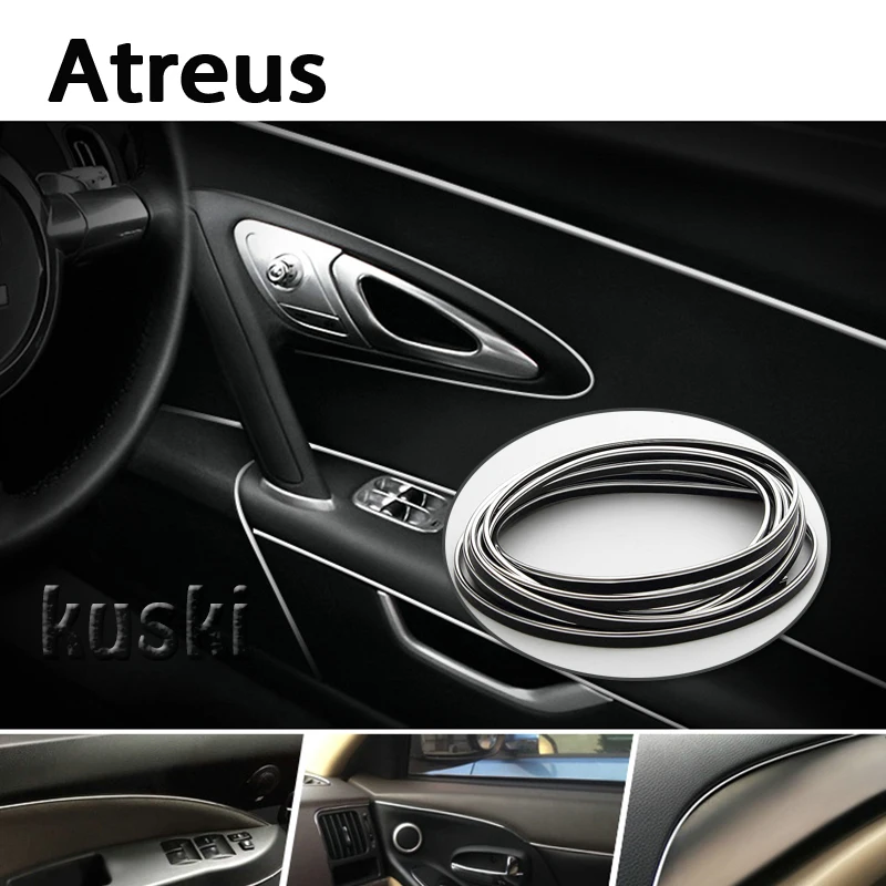 

Atreus 3m Car Decoration Strip Automobiles Sticker For VW Polo Passat b5 b6 b7 golf 4 7 5 6 Touran Toyota Corolla Avensis Fiat